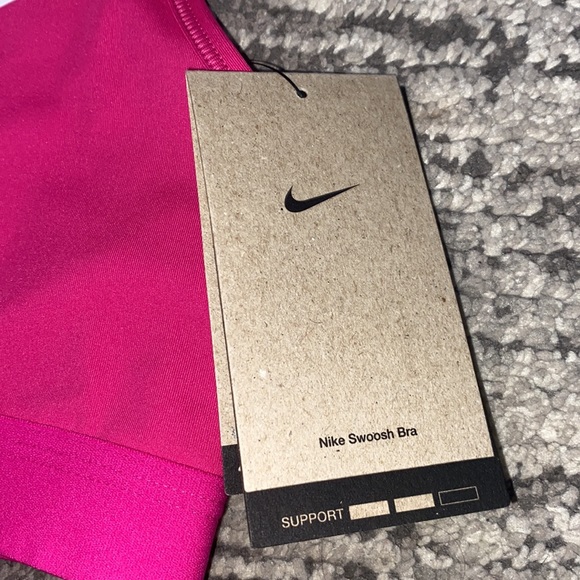 NWT HOT PINK NIKE SWOOSH BRA - Picture 2 of 6